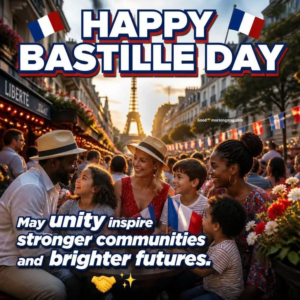 July 14 Bastille Day Posters And French Celebration Messages