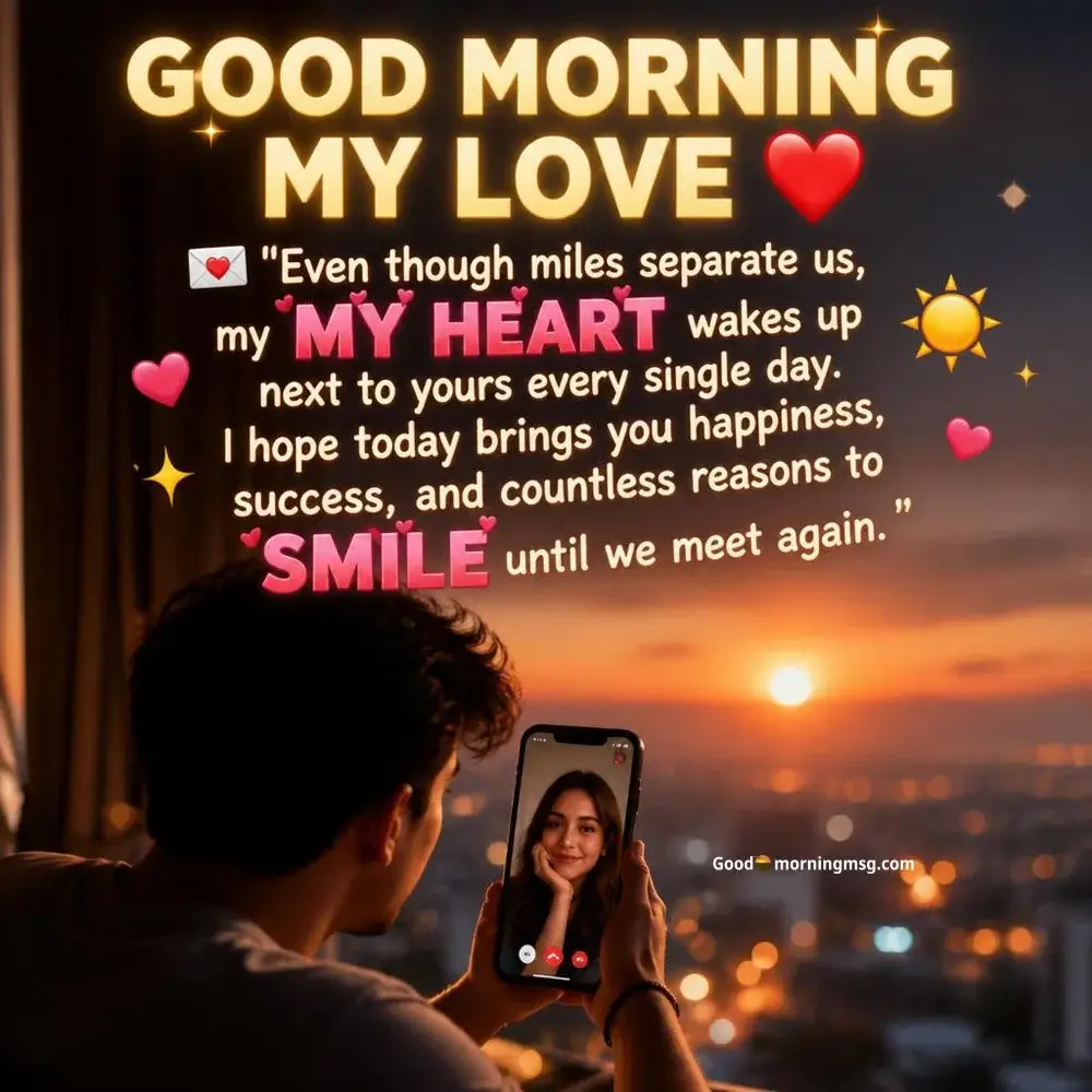 Long Distance Good Morning Honey