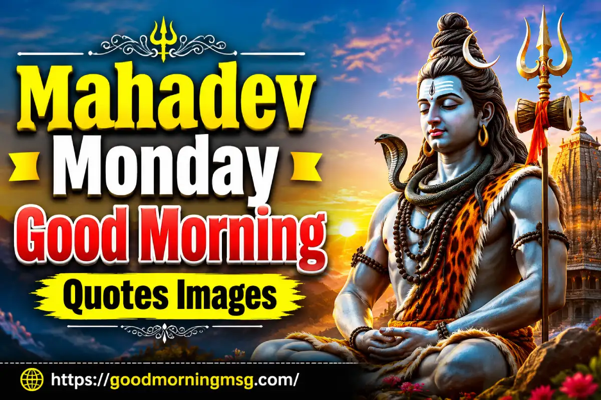 Mahadev Monday Good Morning Quotes Images