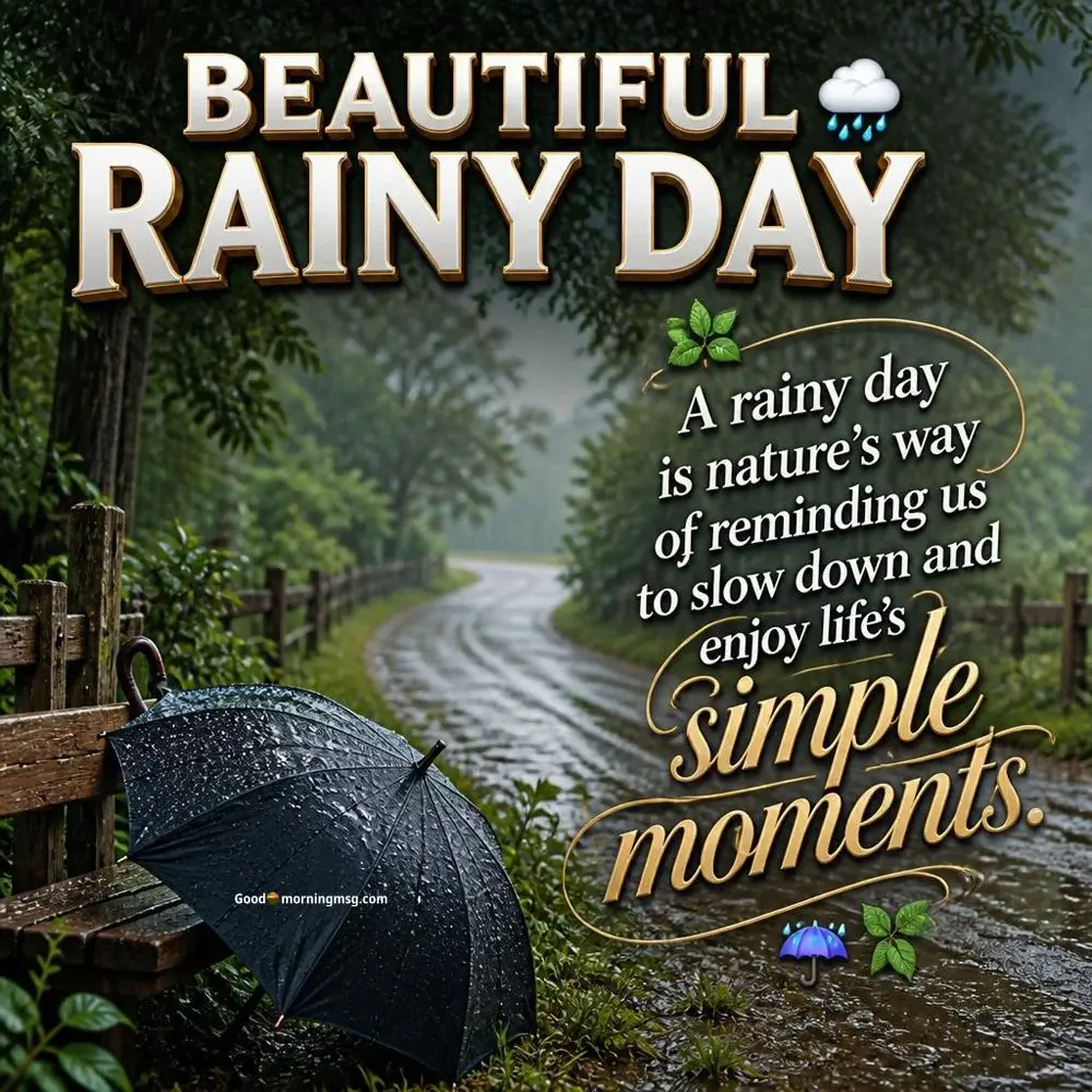 Nature Good Morning Rainy Day