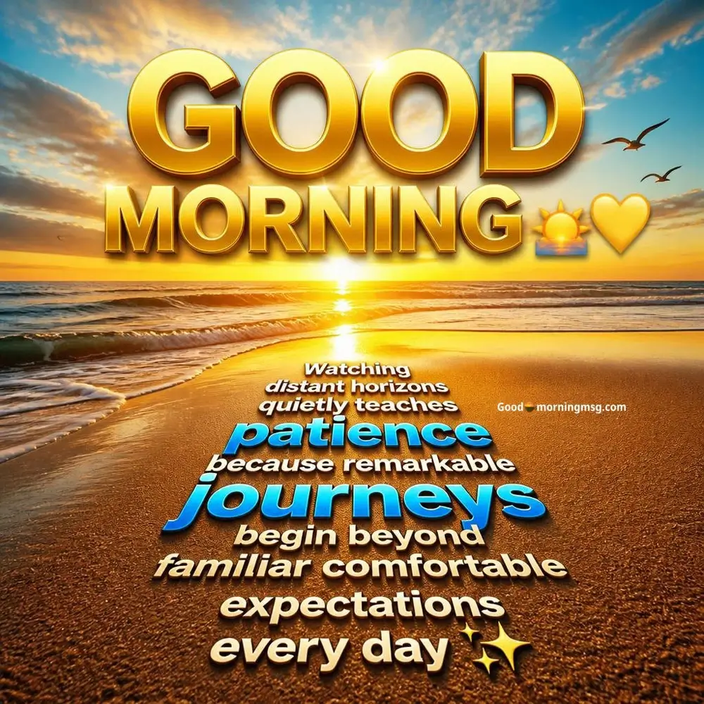 Positive Inspiration Good Morning Beach Quotes