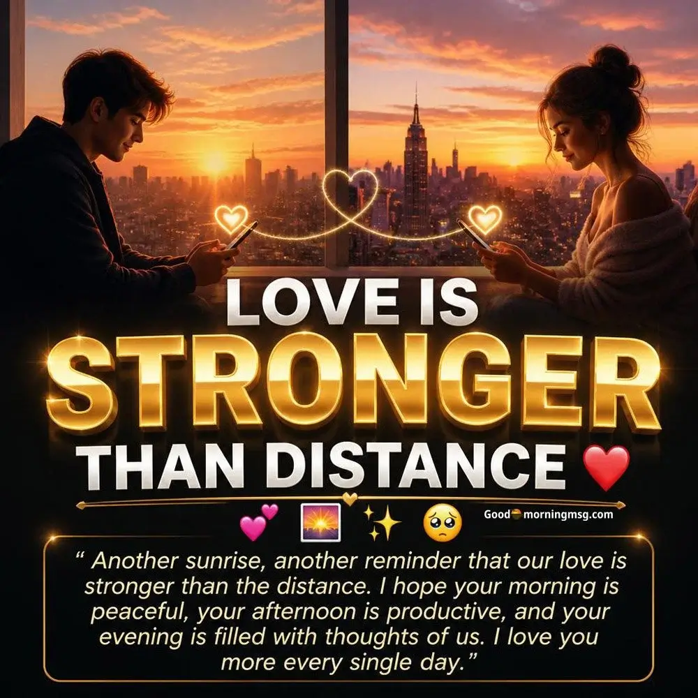 Romantic Long Distance Good Morning Quotes