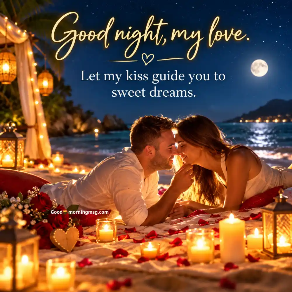 Romantic Lover Good Night Kiss