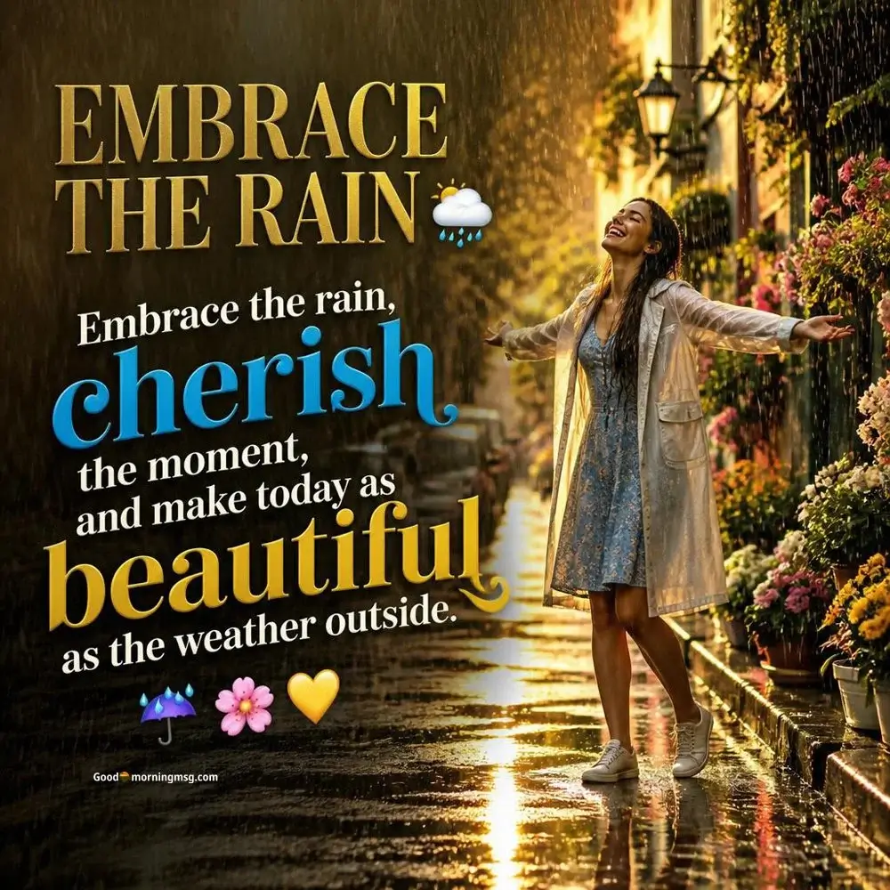Romantic Rainy Good Morning Images