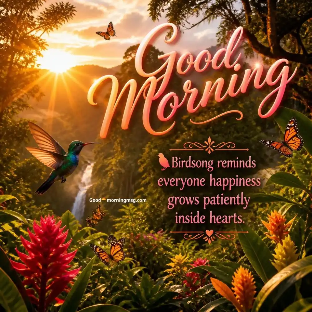 Village Good Morning Beautiful Scenery