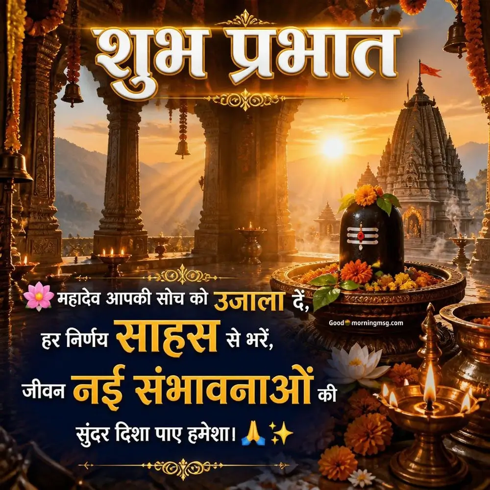Whatsapp Good Morning Bholenath