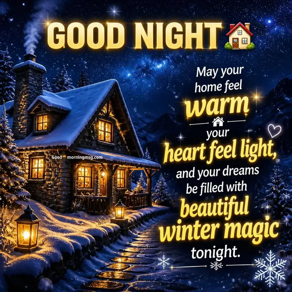 Winter Good Night Messages