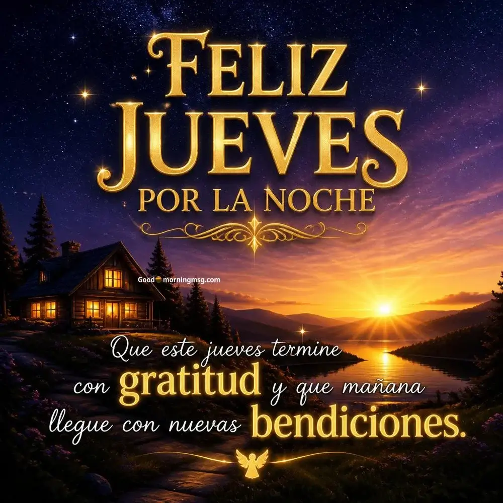 Buenas Noches De Jueves Feliz Descanso