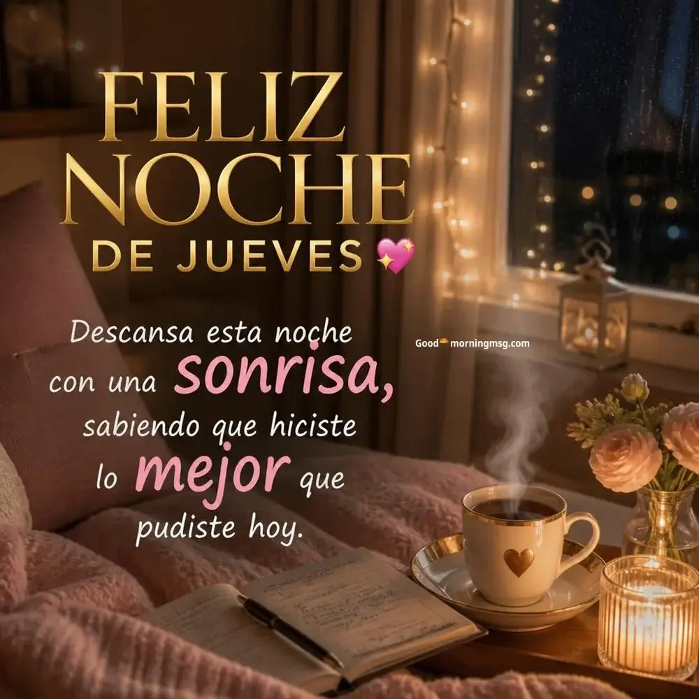 Buenas Noches Feliz Jueves