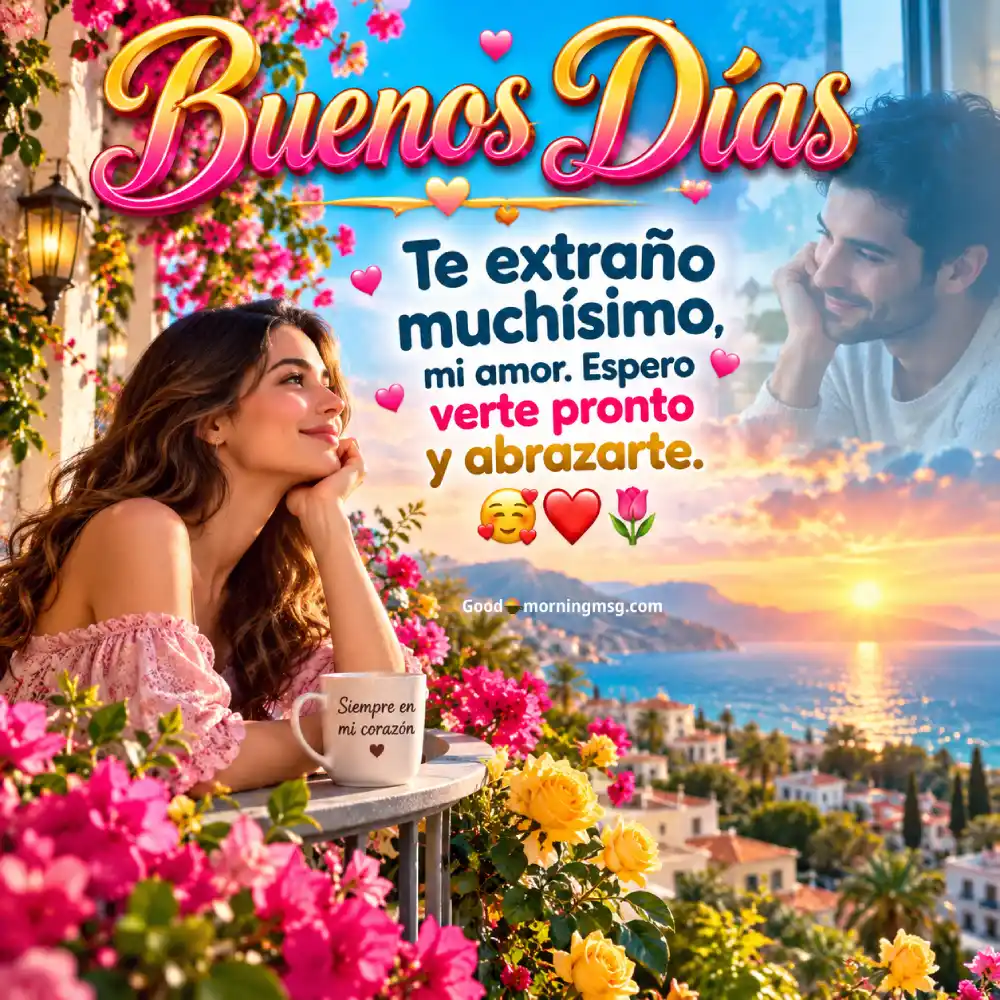 Buenos Días Mi Amor Te Extraño