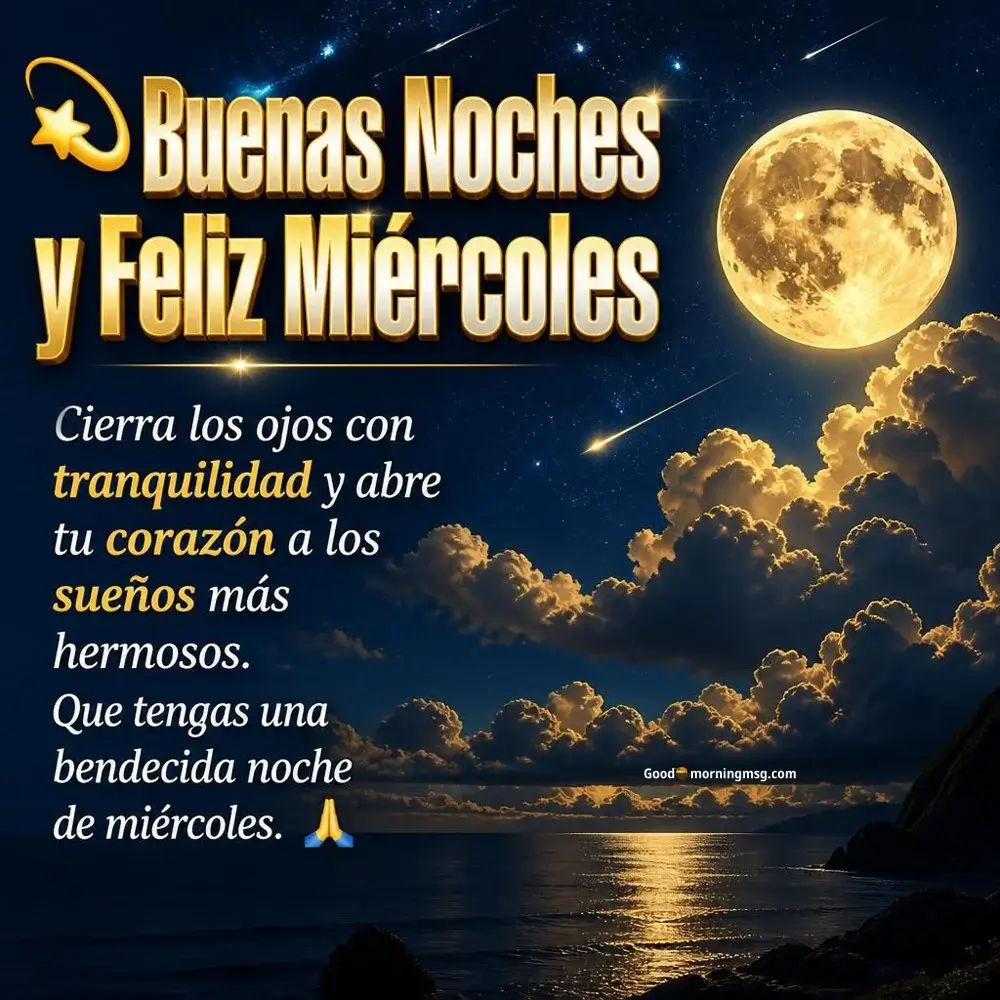 Dulces Sueños Buenas Noches Miercoles