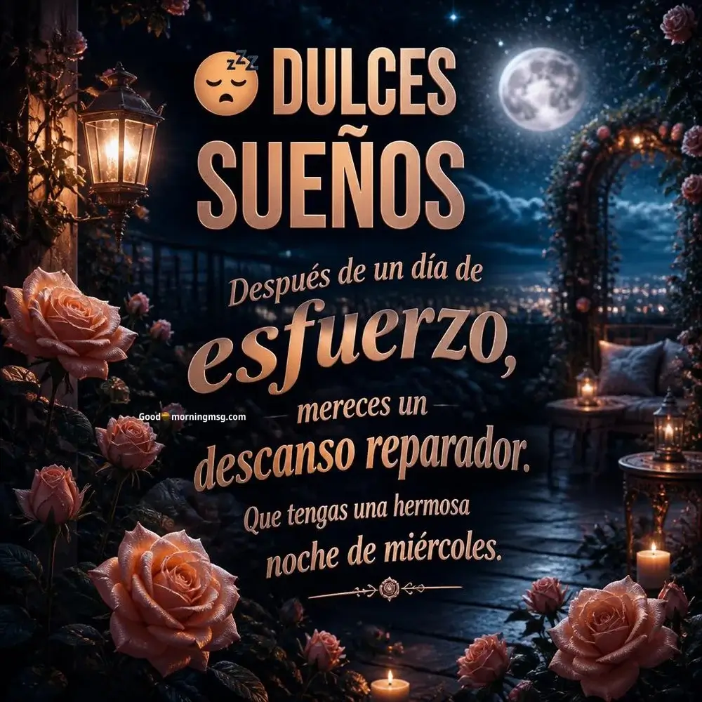 Frases Buenas Noches Miercoles