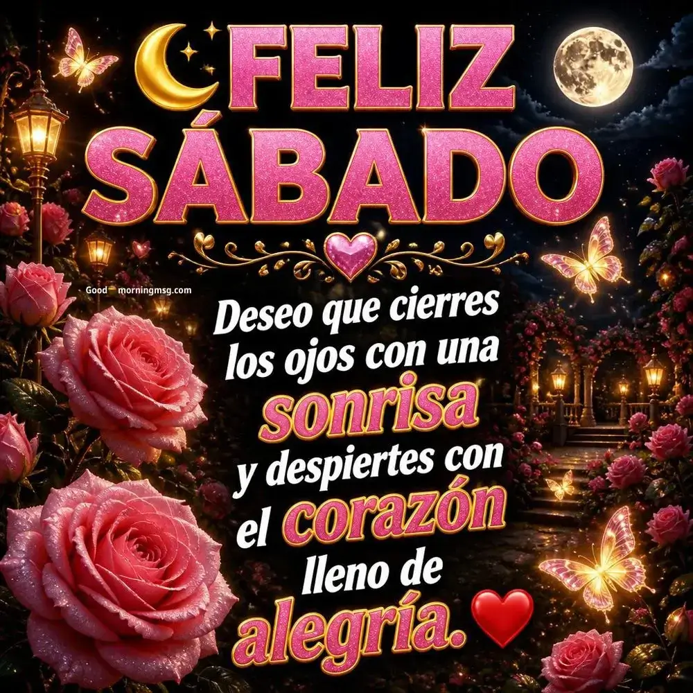 Frases Buenas Noches Sabado