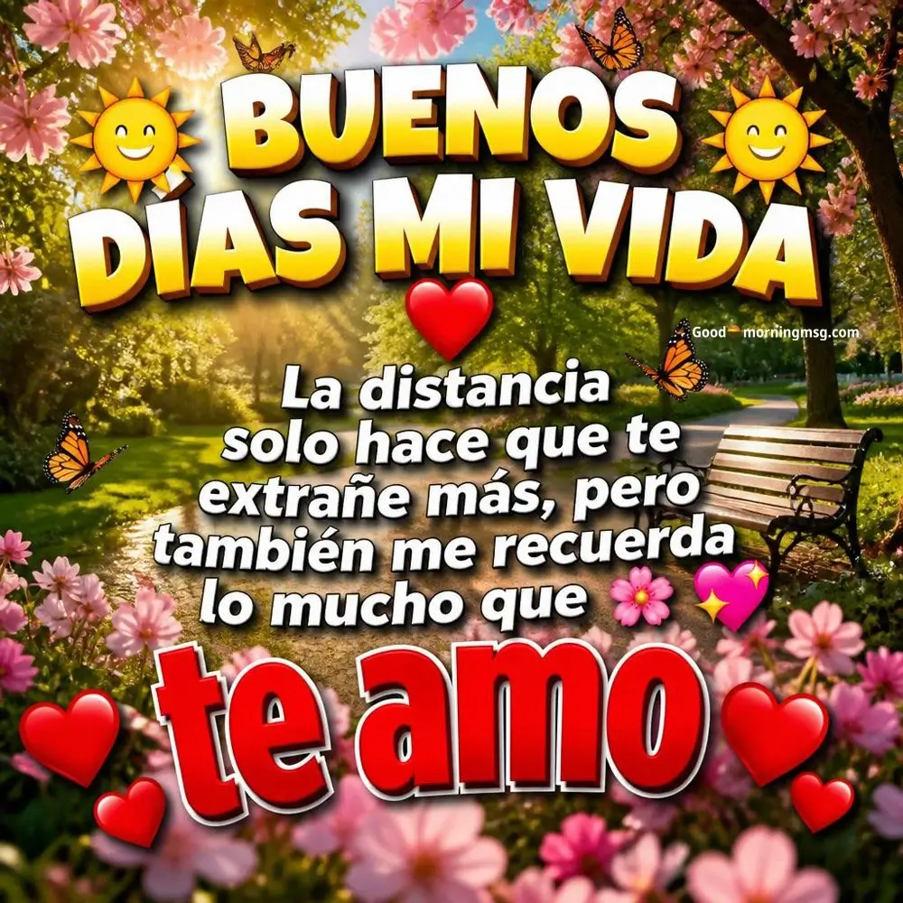 Mensaje Buenos Dias A La Distancia