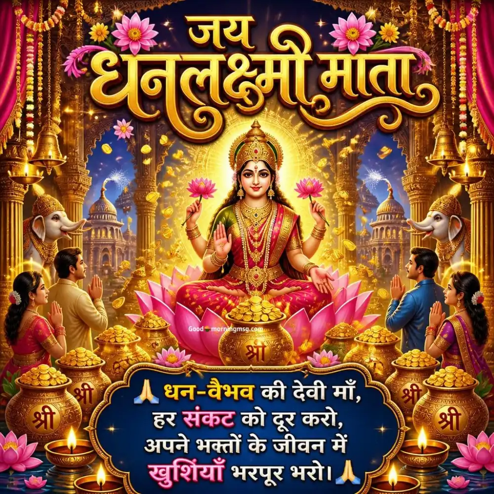 Friday Good Morning Images With Goddess Lakshmi