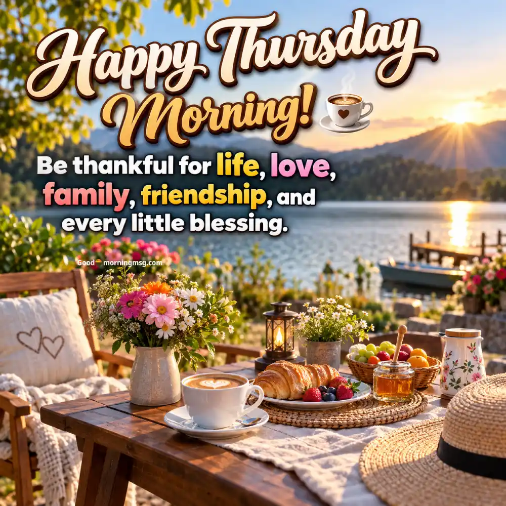 Good Morning God Bless You Thursday
