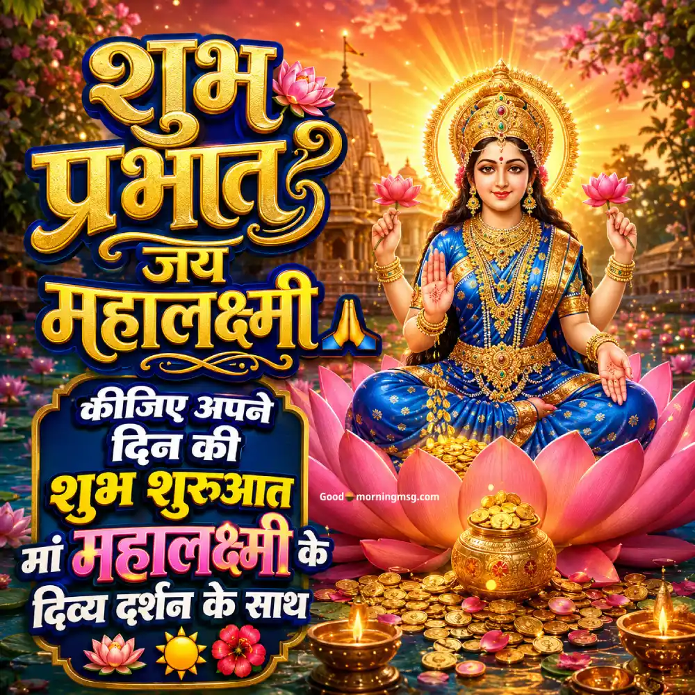 Good Morning Images With Maa Laxmi