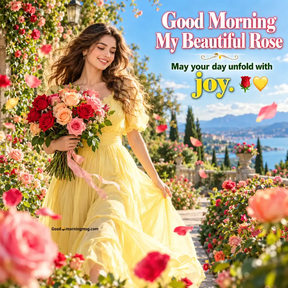 Good Morning My Love With Roses
