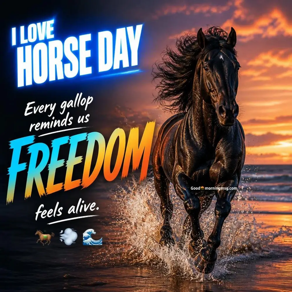 July 15 I Love Horse Day Images And Inspiring Quotes