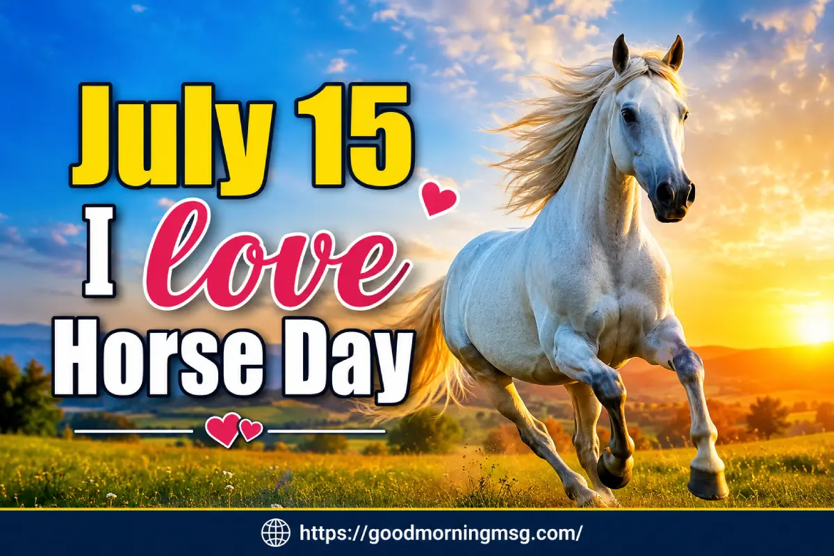 July 15 I Love Horse Day