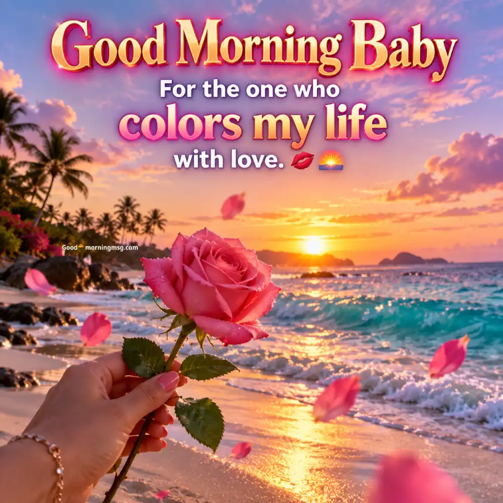 Romantic Heart Rose Good Morning Images