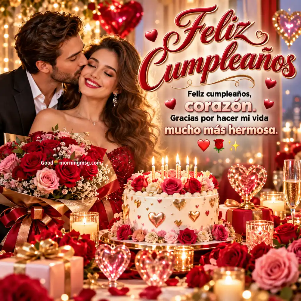 Feliz Cumpleaños Mi Amor Para Hombre