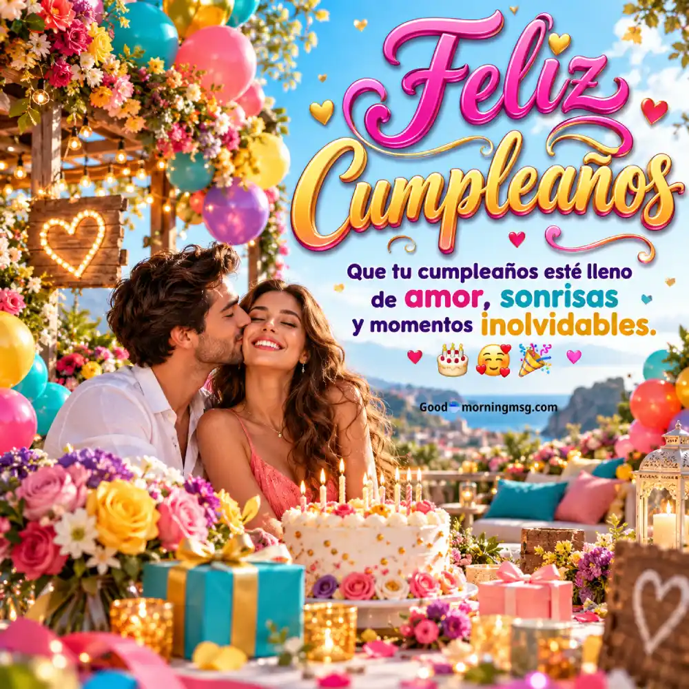 Feliz Cumpleaños Mi Amor Te Amo