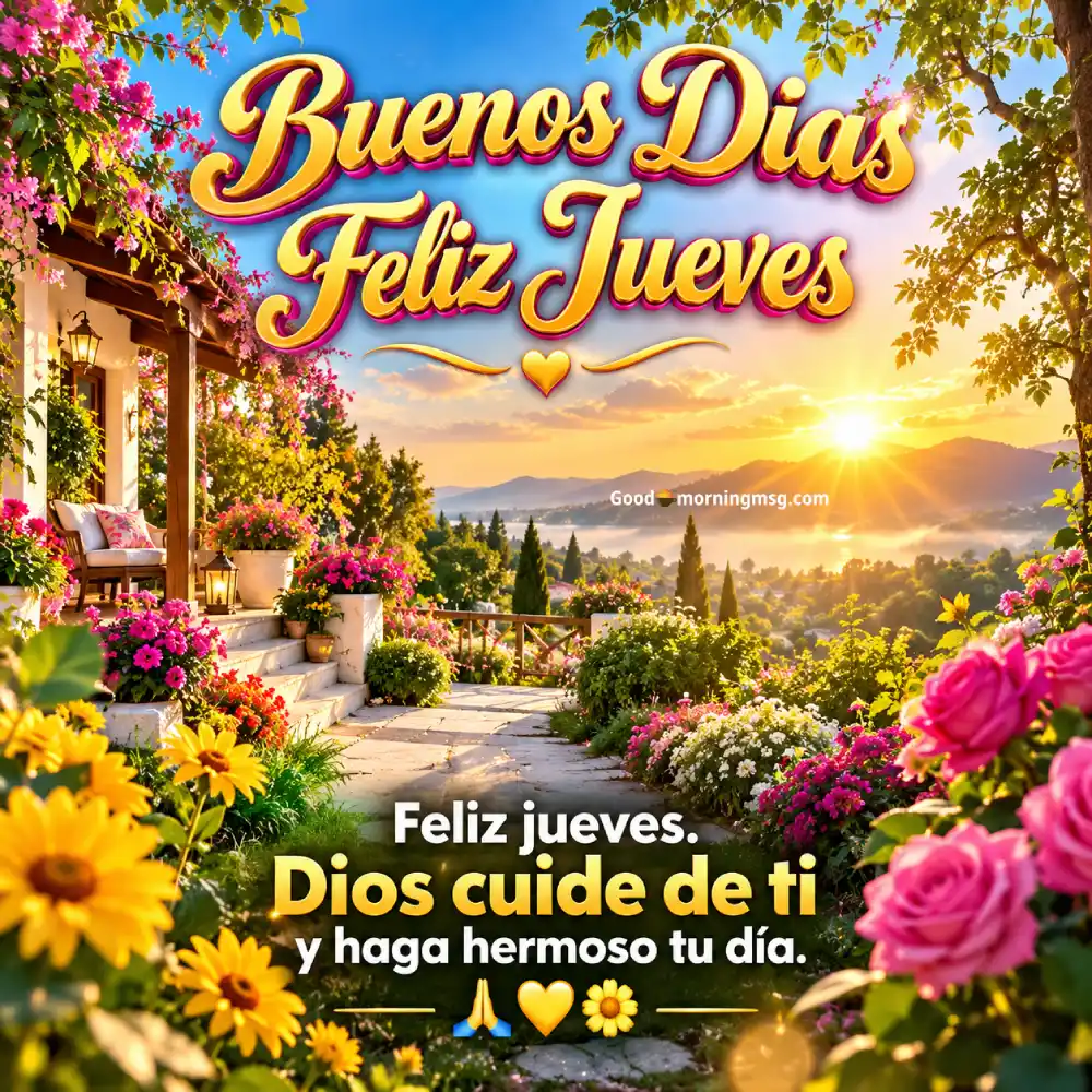 Feliz Jueves Bendiciones