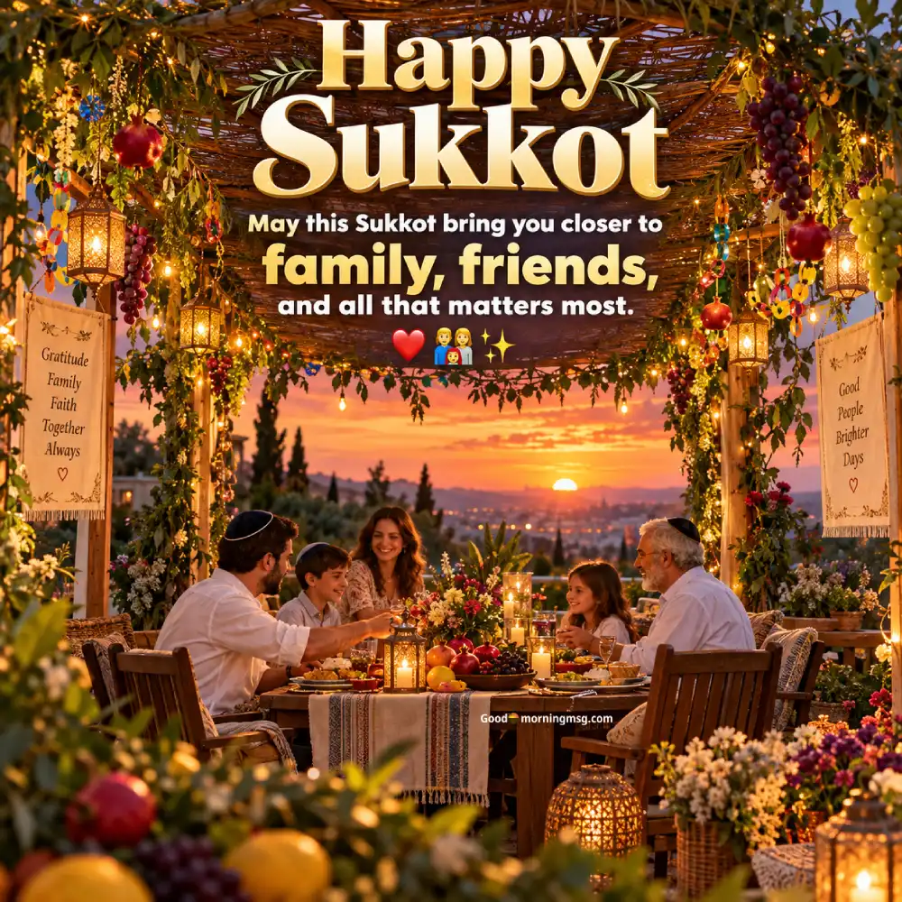 Chag Sukkot Sameach In Hebrew