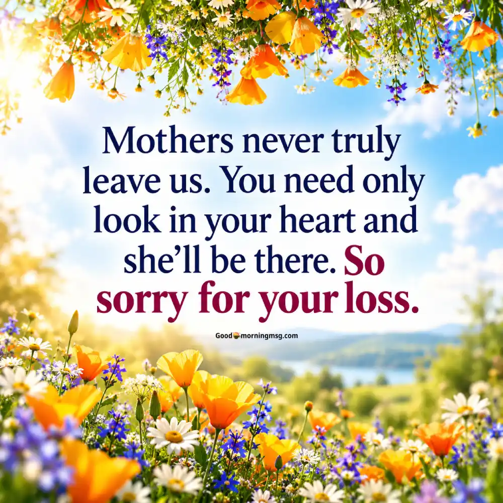 Condolence Loss Of Mother Quotes