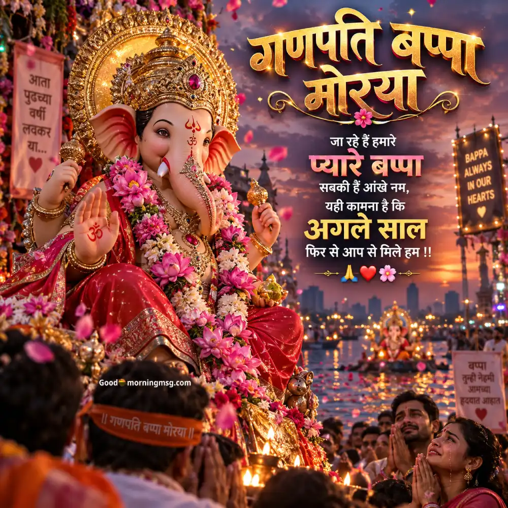 Ganpati Visarjan Status