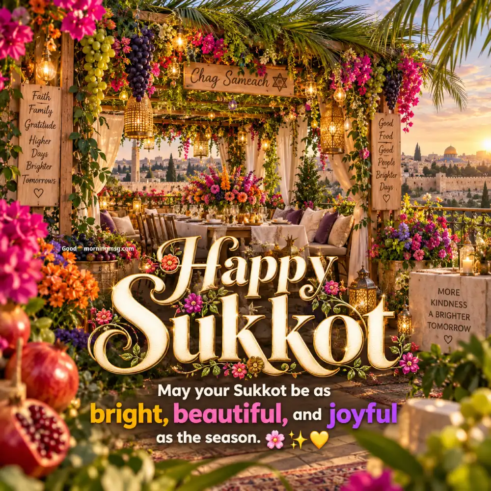 Greeting Happy Sukkot Images