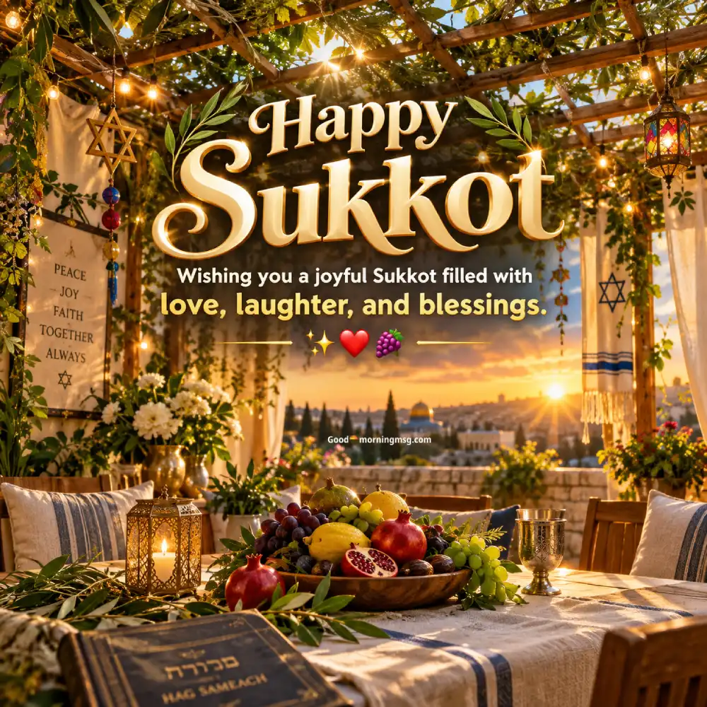 Greeting Sukkot Images